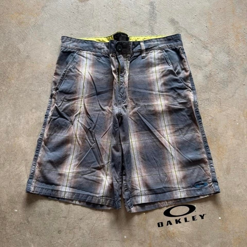 Baggy Cargo Oakley Plaid Jorts Shorts Vintage Striped Y2K